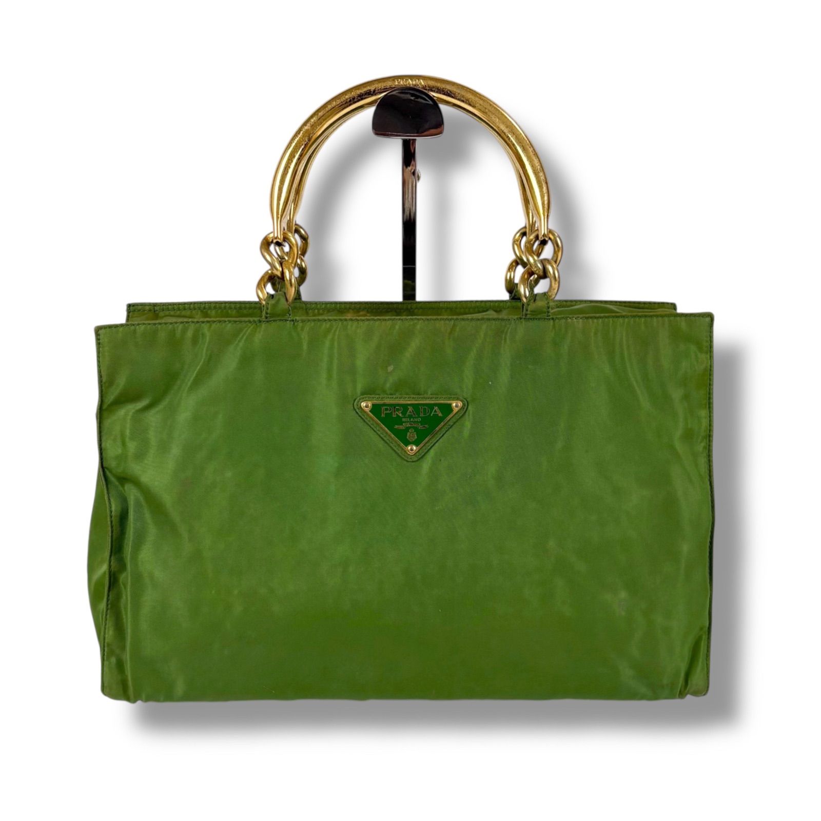 プラダ PRADA トップハンドルバッグ トートバッグ トライアングルロゴ