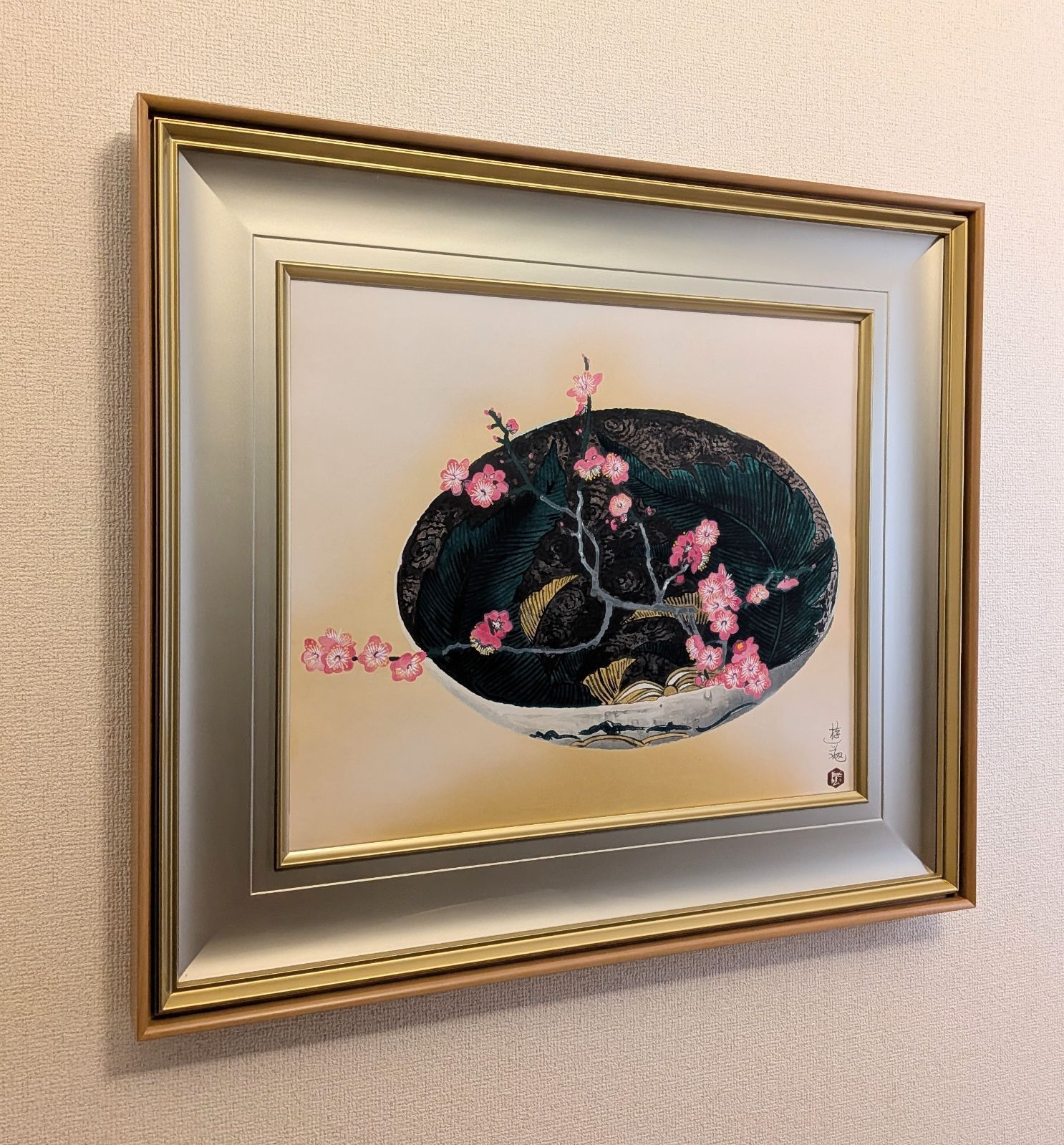 小倉遊亀「梅」木版画 2001年制作 256/350 作品シール 真作 - メルカリ