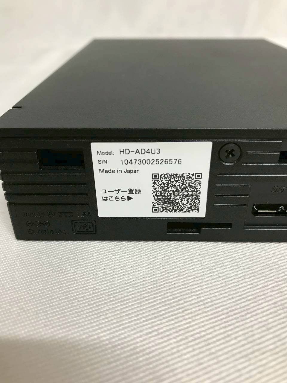 北見市発】バッファロー BUFFALO 外付けHDD HD-AD4U3 黒 - メルカリ