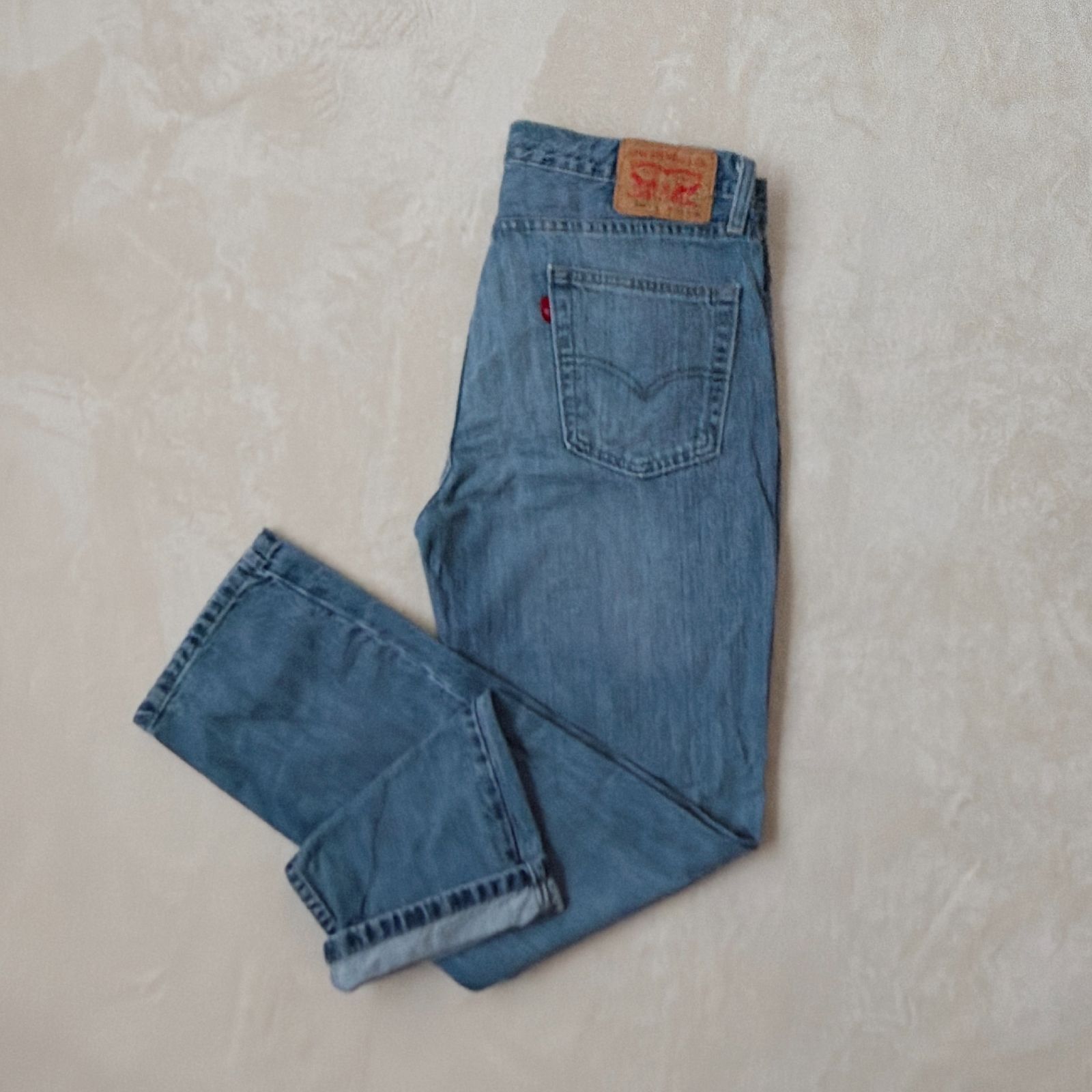 Levi's 514 W34L30 メキシコ製 ブルーデニム コットン100% スリム