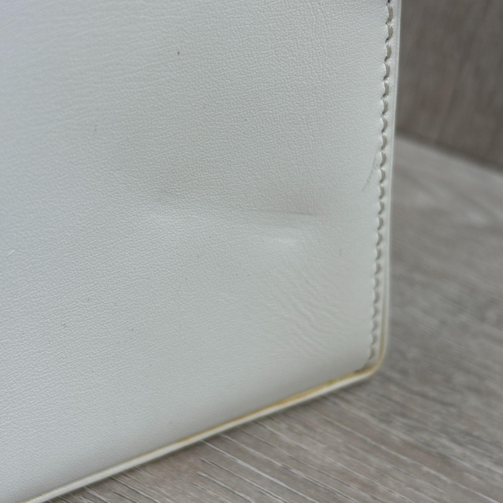 Christian Dior オールドディオール CDロゴ金具 ショルダーバッグ 白 
