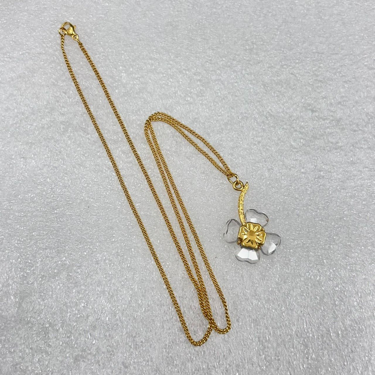 未使用】SWAROVSKI スワロフスキー クローバー ネックレス ペンダント 