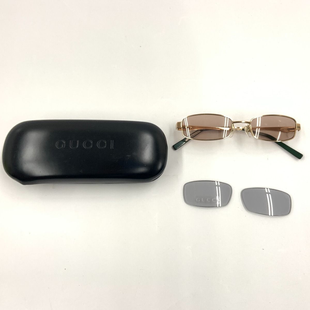 〇〇GUCCI グッチ シェリーライン メタル サングラス 53□18 5-4 GG