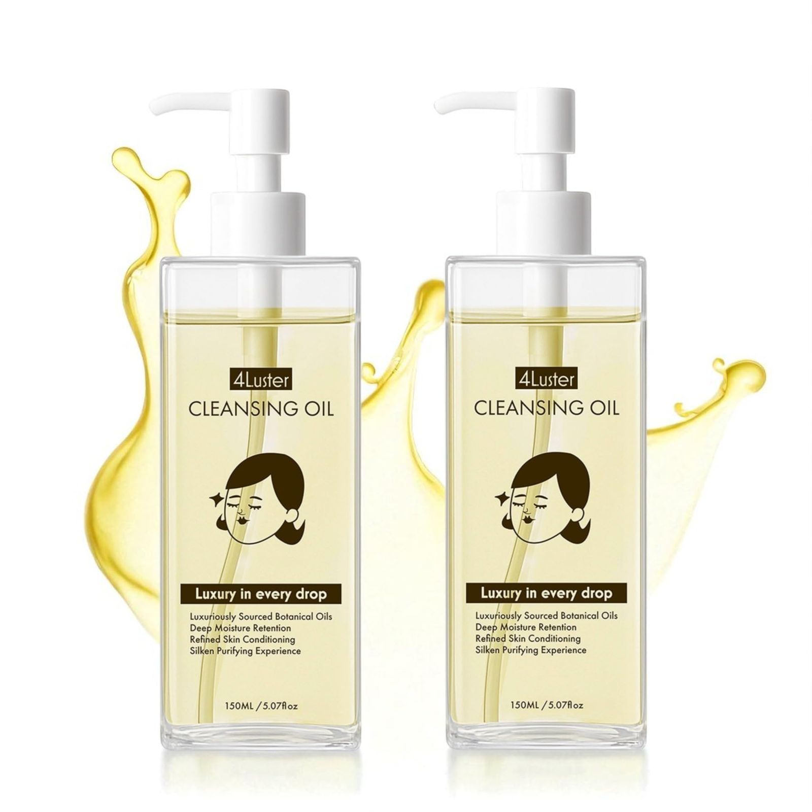 お得な2本セット！！【美容成分配合メイク落とし】4Luster(フォー