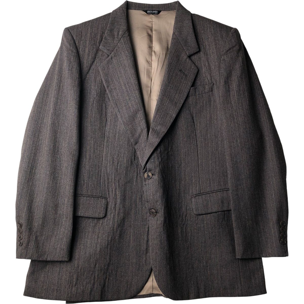 古着 ピエールカルダン Pierre Cardin ヘリンボーン ウールテーラード