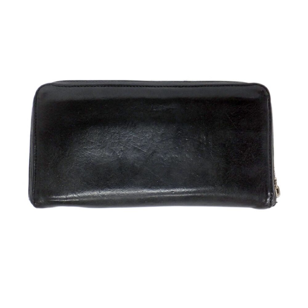 天白】クロムハーツ REC F ZIP ラウンドファスナー ブラック ダガー