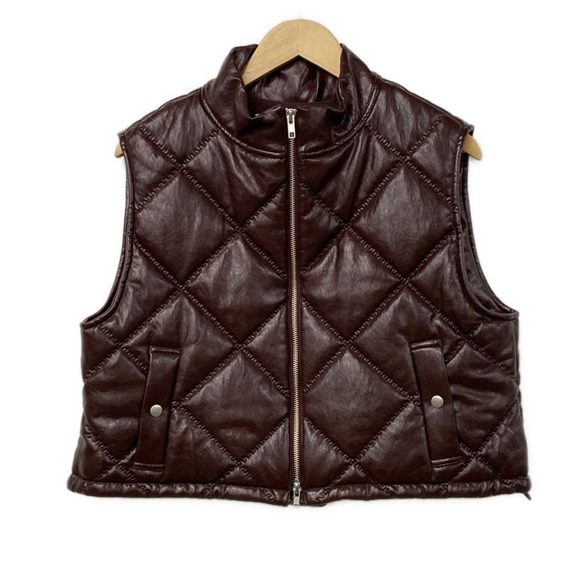 AMERI(アメリ) ベスト サイズF レディース - ダークブラウン フェイク