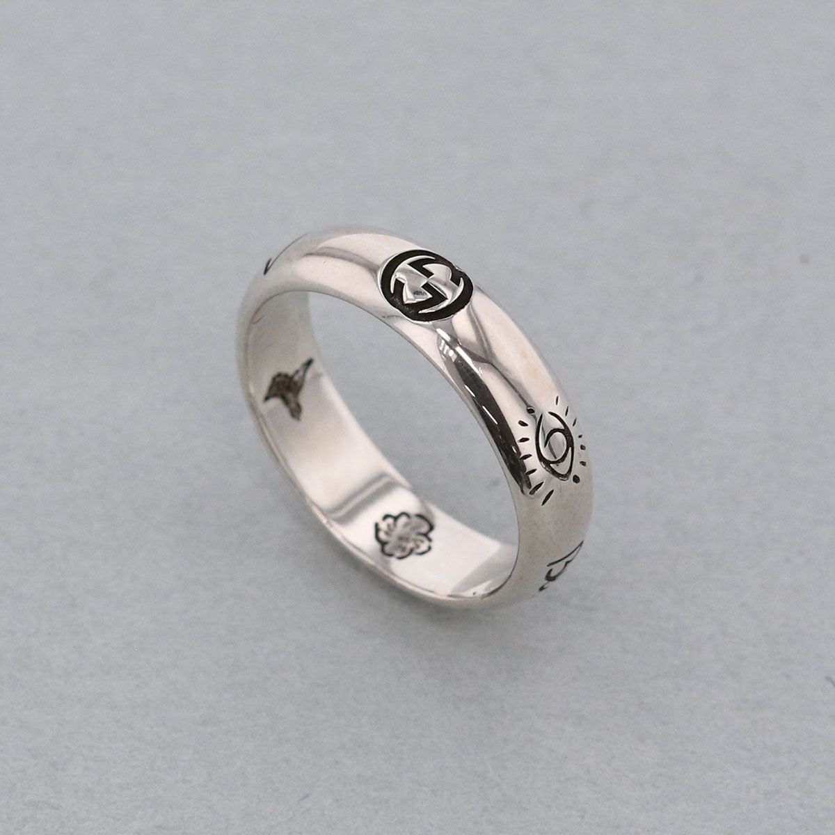 GUCCI グッチ BLIND FOR LOVE シルバーリング 925 リング・指輪 455247