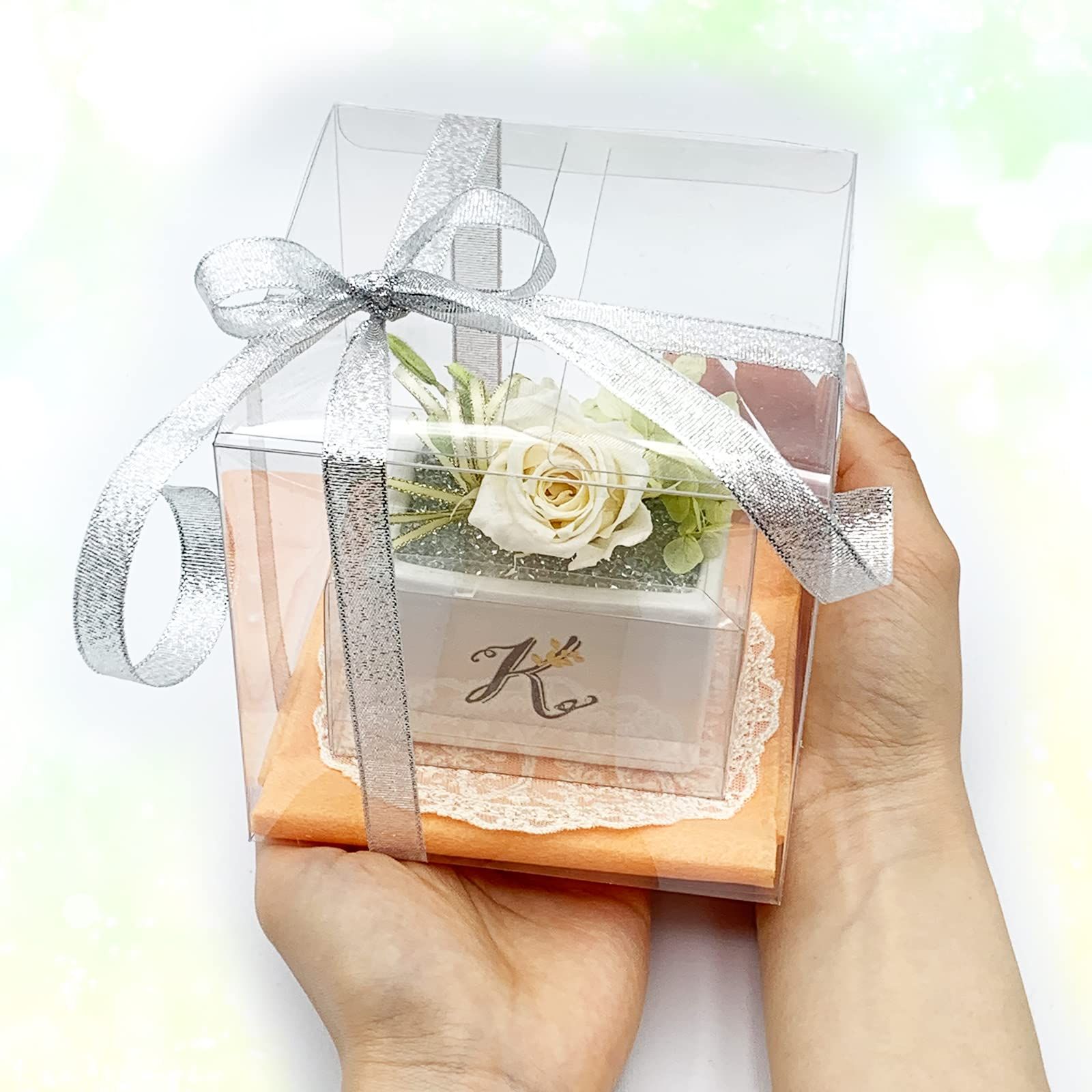 TOMOTHY ギフトボックス 透明 12×12×12cm クリアボックス ラッピング