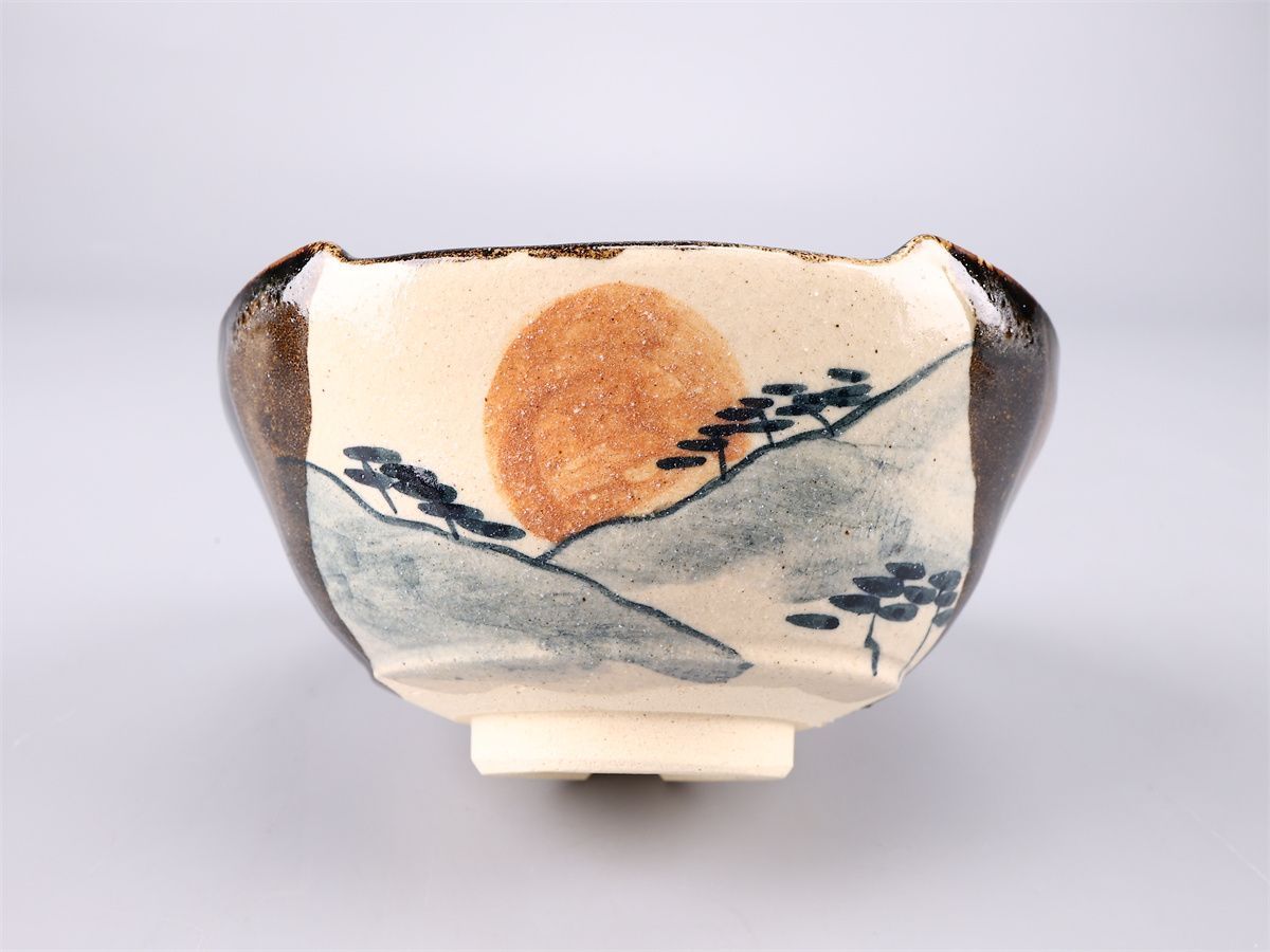 佐藤和子】造 不二窯 織部焼 茶碗／共箱付 美品！CP521 - メルカリ