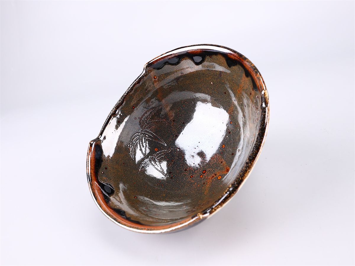 佐藤和子】造 不二窯 織部焼 茶碗／共箱付 美品！CP521 - メルカリ