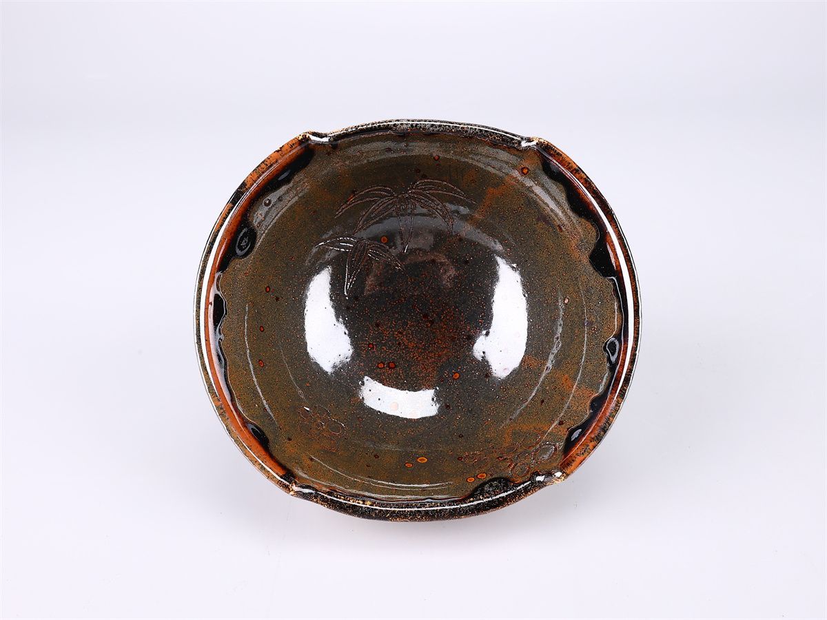 佐藤和子】造 不二窯 織部焼 茶碗／共箱付 美品！CP521 - メルカリ