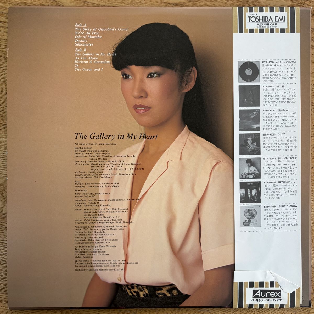 帯付 美盤 松任谷由実「悲しいほどお天気 = The Gallery In My Heart