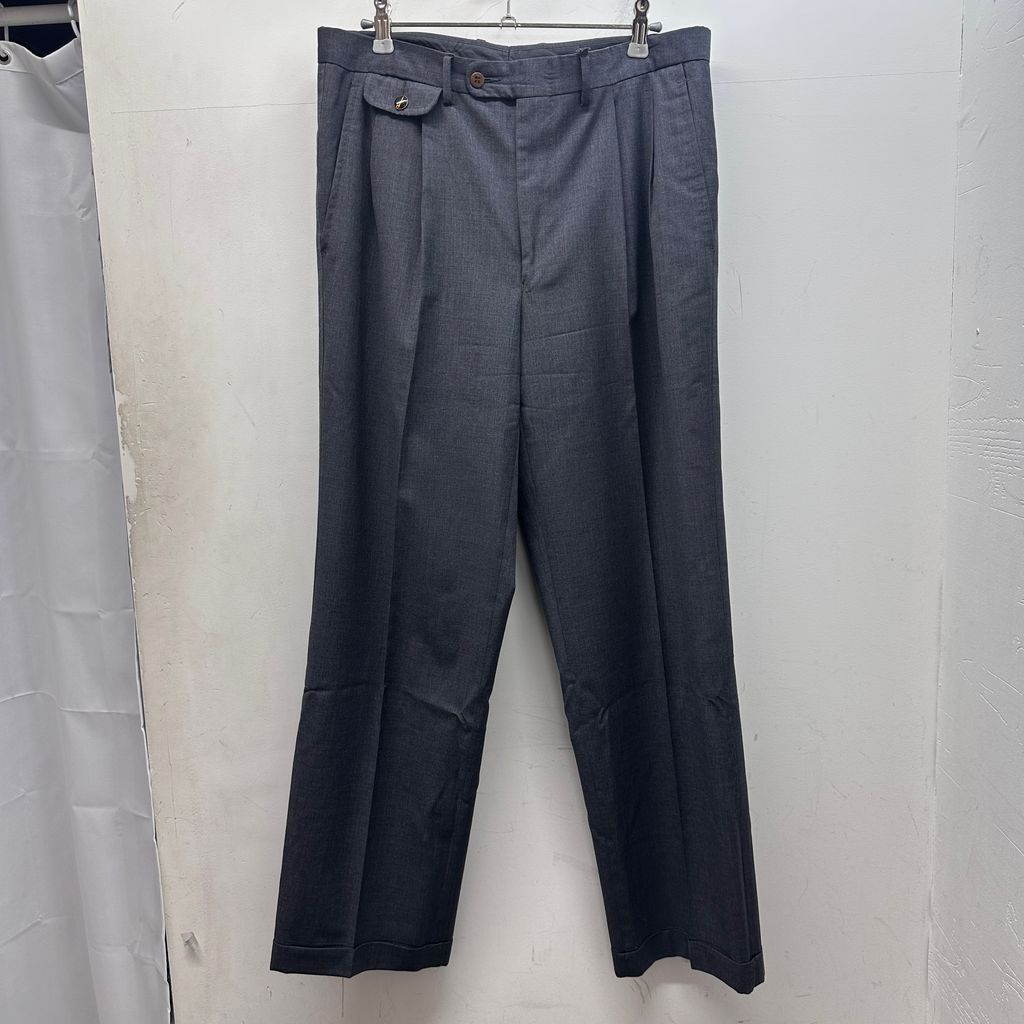 dunhill ダンヒル Wide Slacks ワイドスラックス グレー size:- 【中