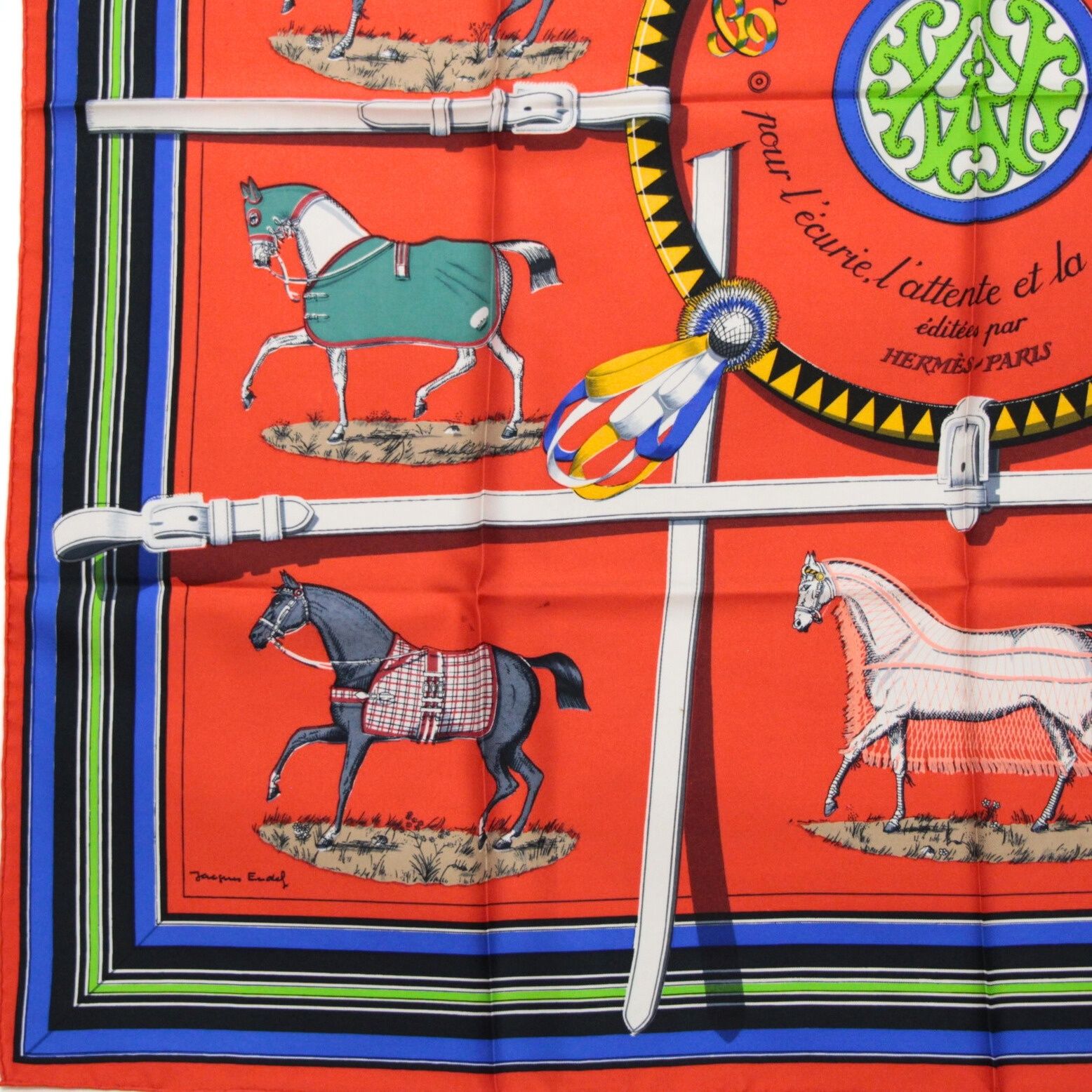 美品 エルメス HERMES カレ90 大判スカーフ Couvertures et Tenues de