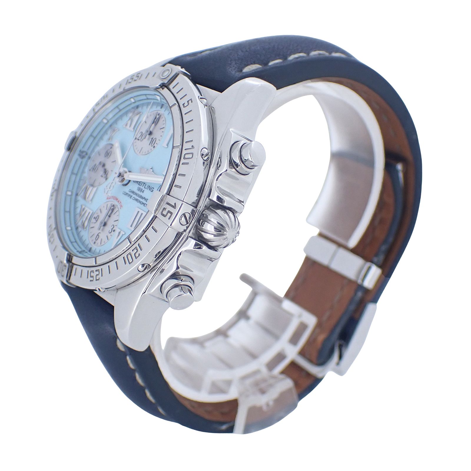 BREITLING クロノコックピット A13358 ターコイズブルー