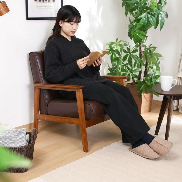 バイキャストPUソファ 1P