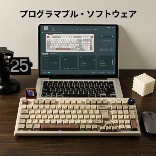 日本語配列 EPOMAKER RT100ワイヤレスメカニカルキーボード