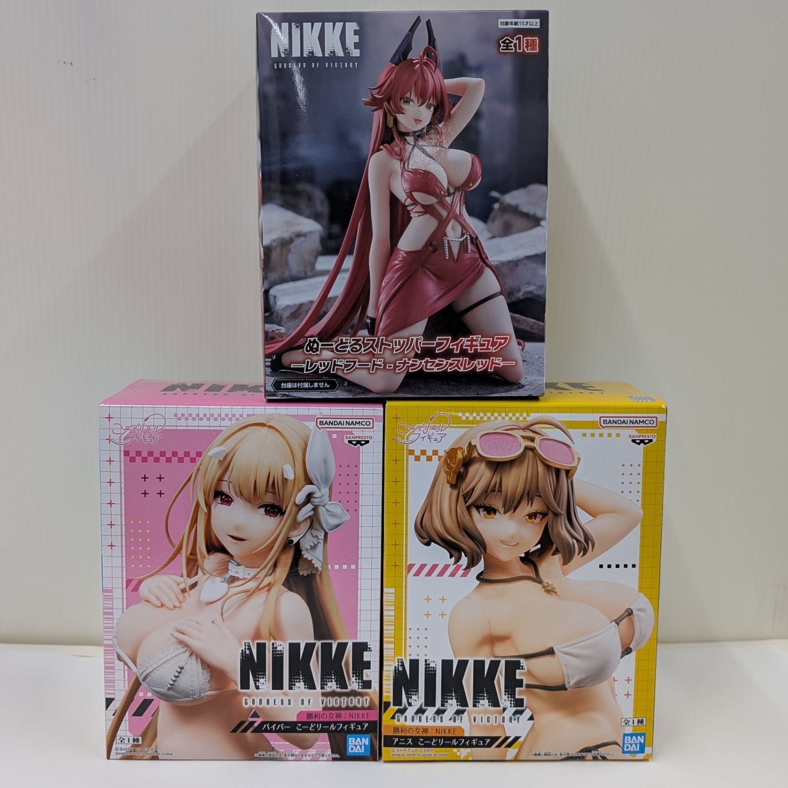 승리의 여신: NIKKE 피규어 3종 세트