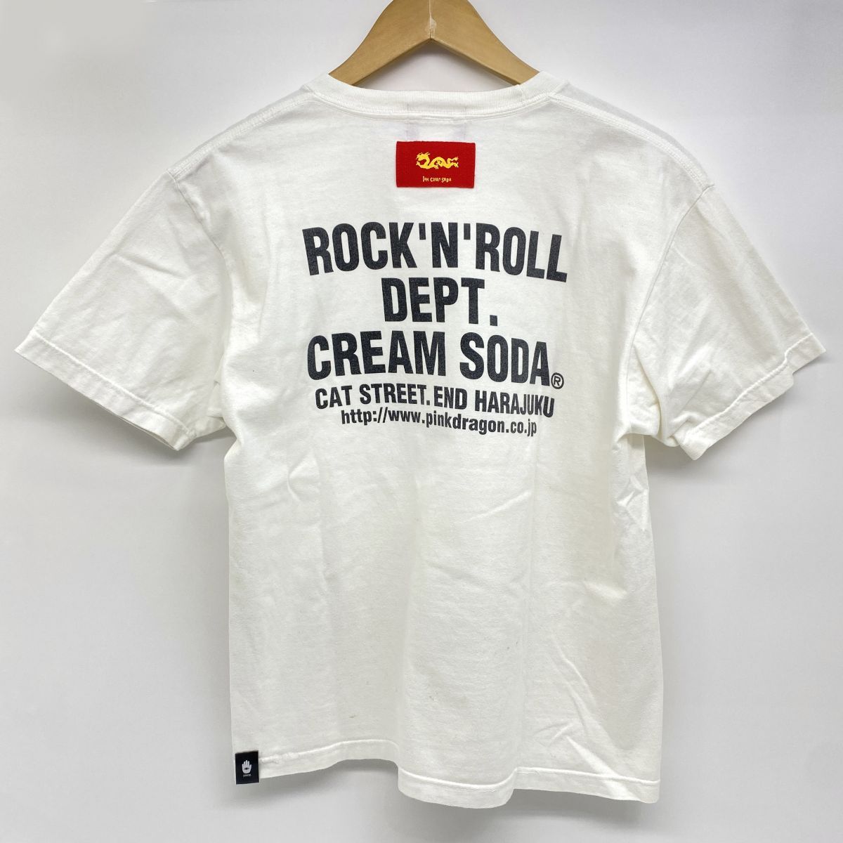 CREAM SODA クリームソーダ Tee Tシャツ Lサイズ ホワイト ※中古
