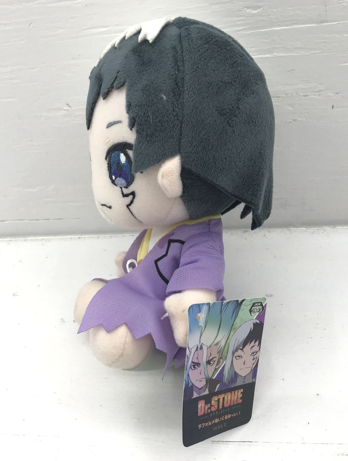 盛岡43-0068］Dr.STONE あさぎりゲン デフォルメぬいぐるみ タイトー
