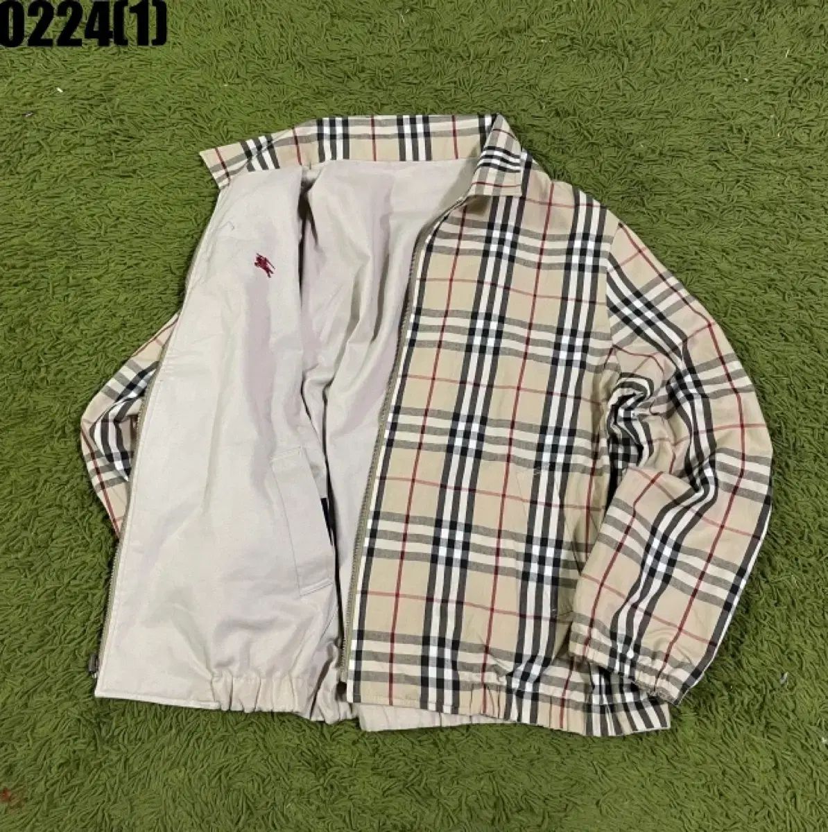 極美品BURBERRY GOLF ジャケット ジップアップ ノバチェック L