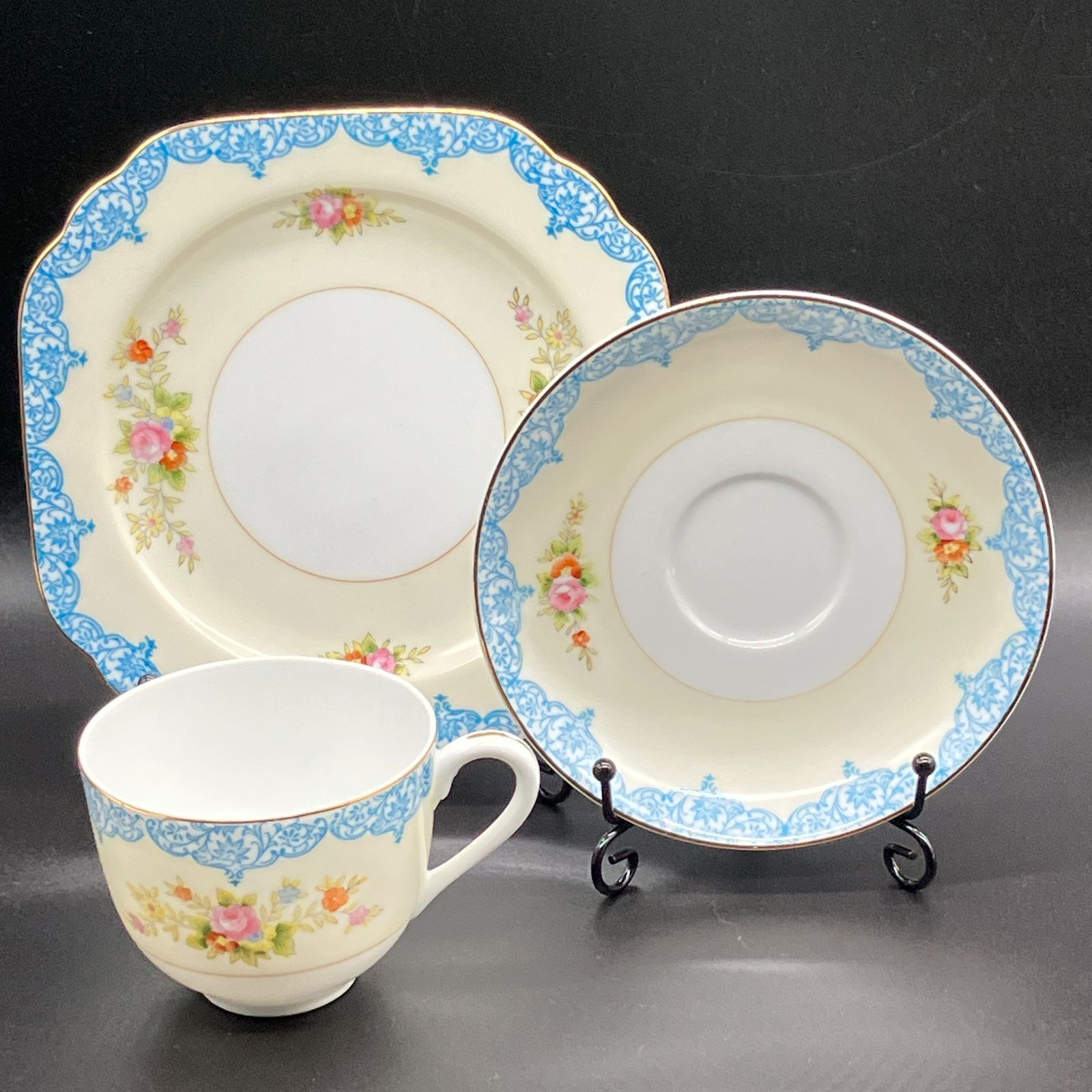 貴重な美品！ オールドノリタケ トリオ カップ & ソーサー / プレート