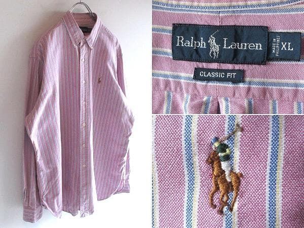 希少 00sビンテージ Ralph Lauren ラルフローレン CLASSIC FIT ロゴ