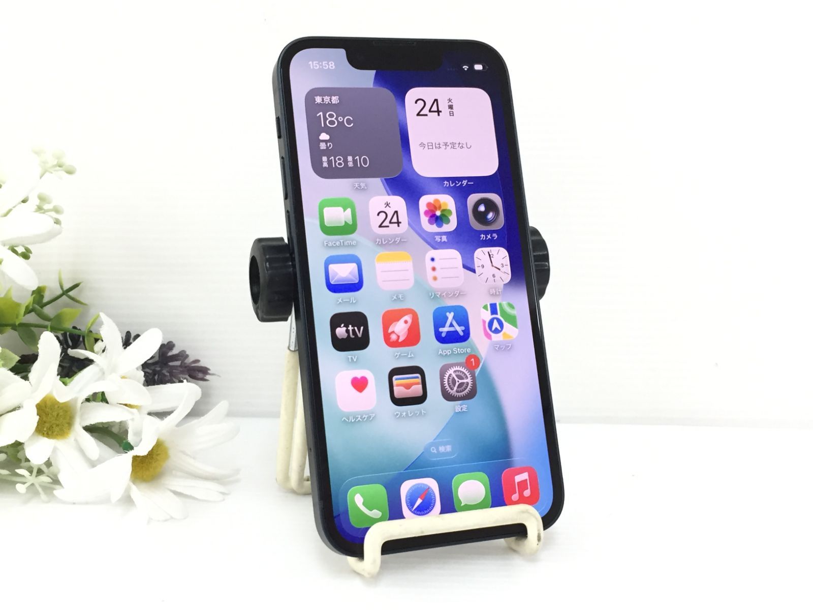 良品】Apple iPhone 13 mini 128GB A2626(MLJC3J/A) ミッドナイト SIM