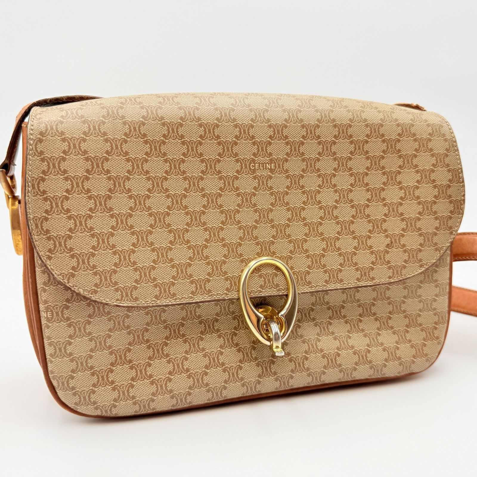 CELINE（セリーヌ）ヴィンテージ マカダム柄 ショルダーバッグ