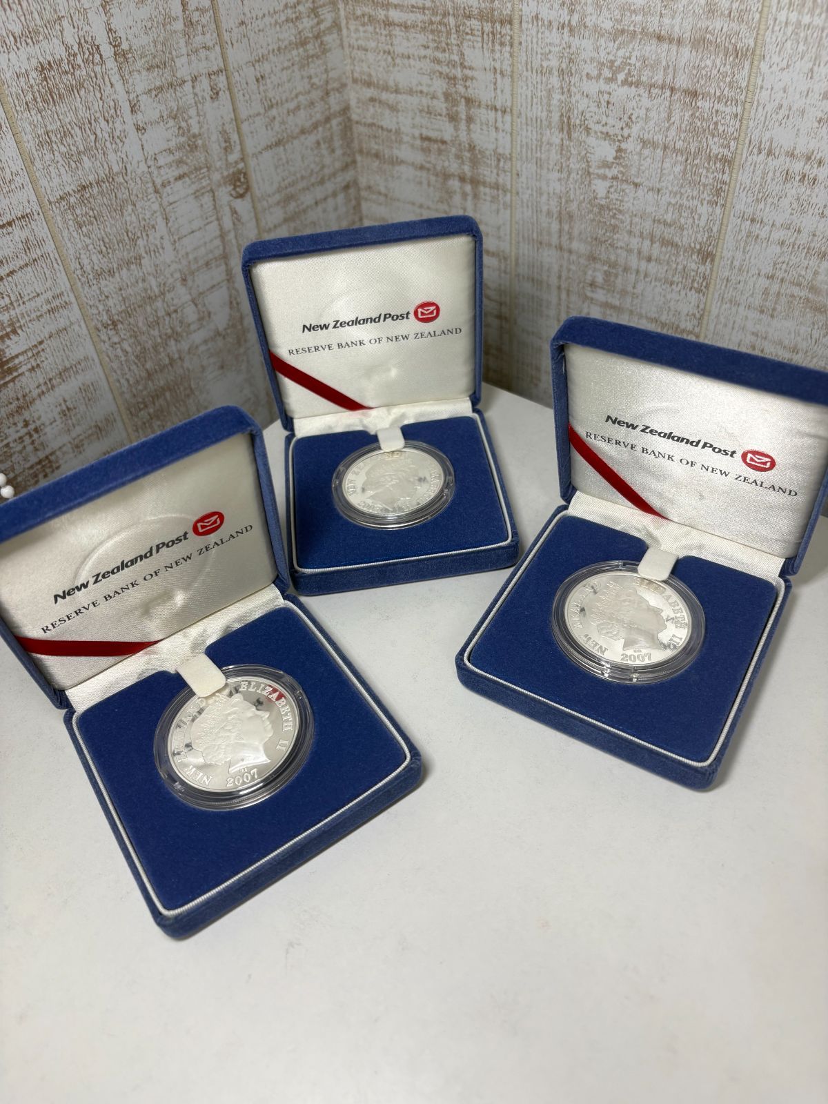 純銀 ニュージーランド2007年アオラキ/マウント・クック1ドルカラー