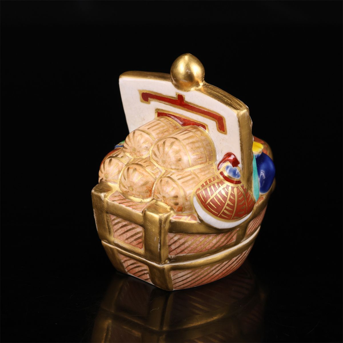 手塚桐鳳】 平安桐鳳 色絵 宝舟 香合／共箱付 美品！CP568 - メルカリ