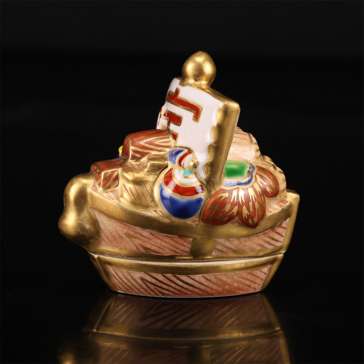 手塚桐鳳】 平安桐鳳 色絵 宝舟 香合／共箱付 美品！CP568 - メルカリ