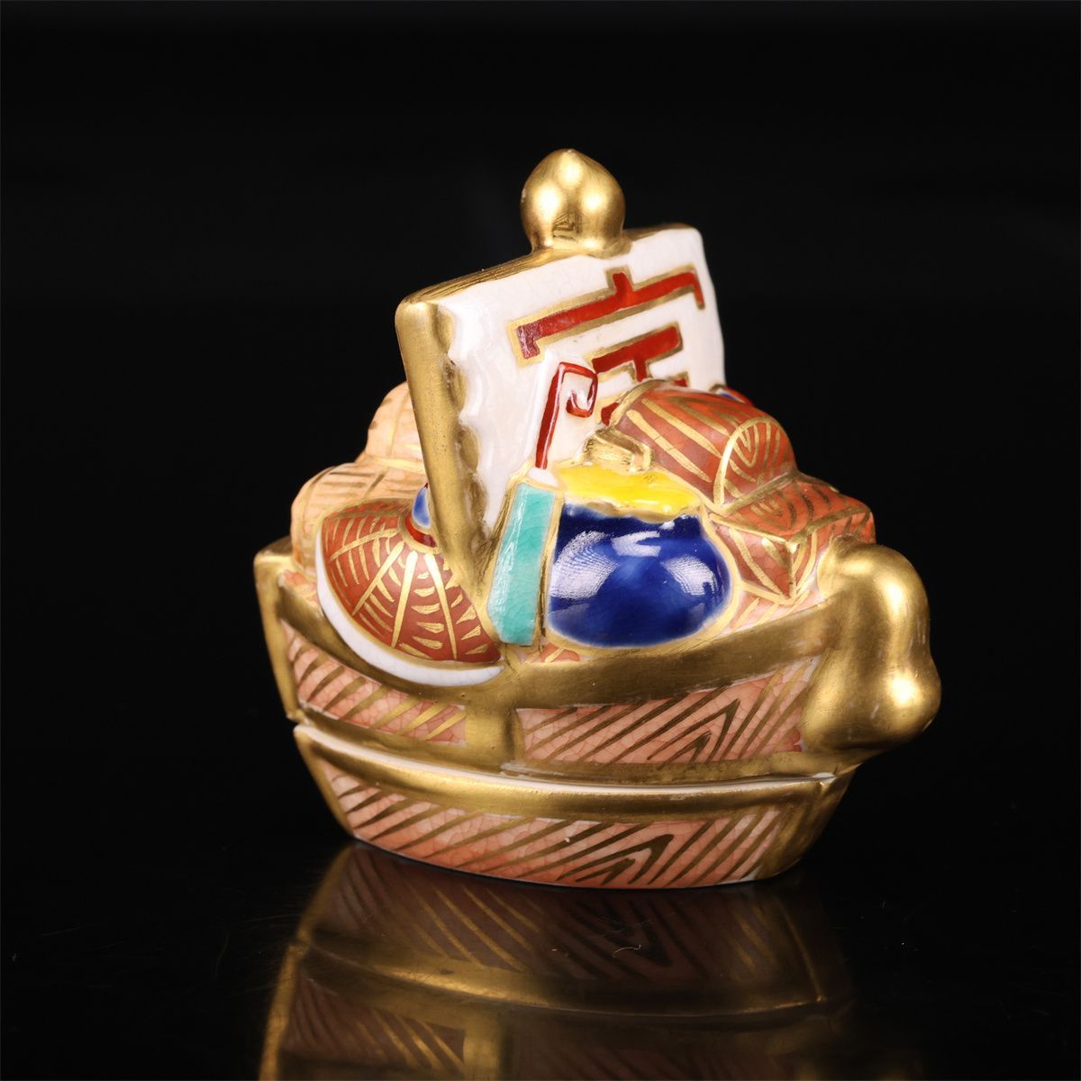 手塚桐鳳】 平安桐鳳 色絵 宝舟 香合／共箱付 美品！CP568 - メルカリ