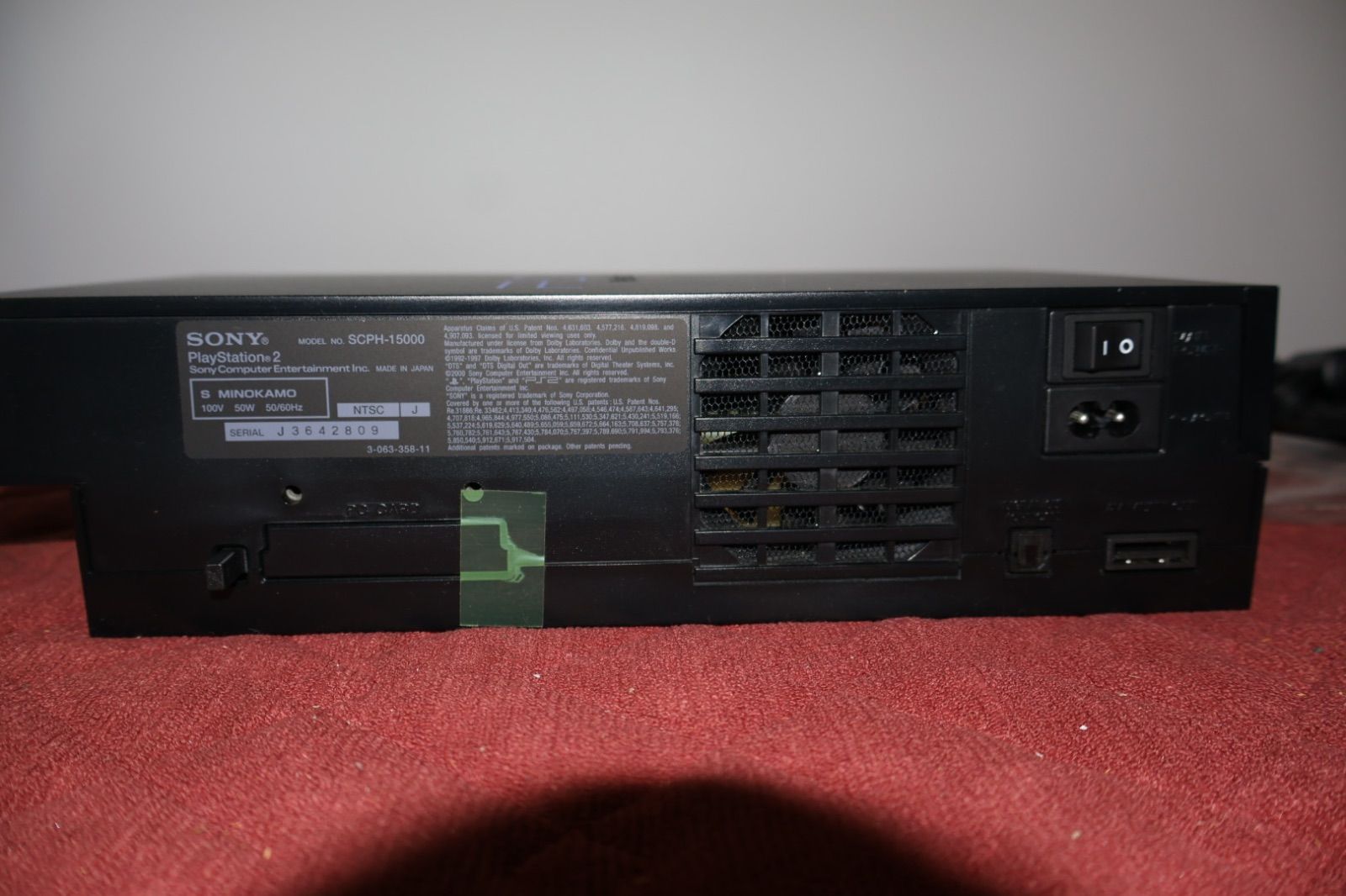 箱説付】PS2 SCPH-15000 本体セット 通電確認済 初期型 厚型 F-1