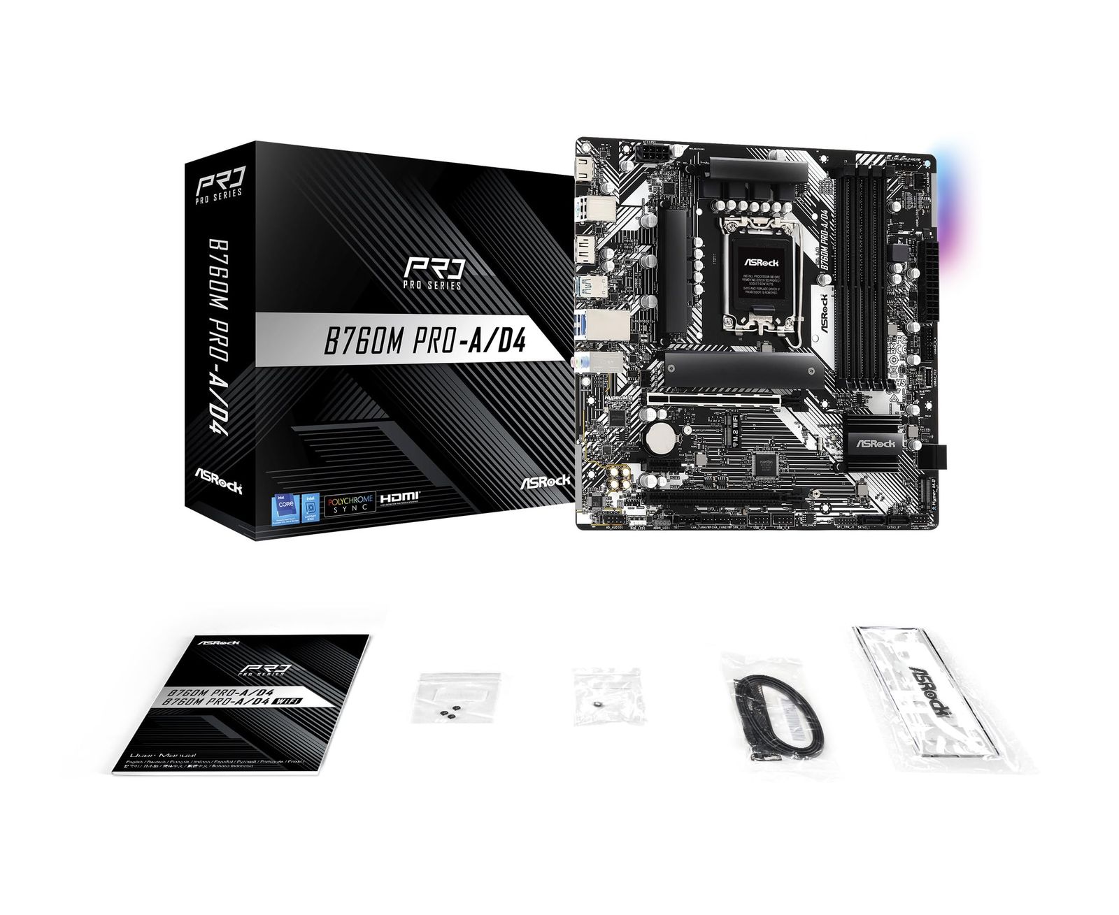 ASRock マザーボード B760M Pro-A/D4 Intel 第12世代 ・ 13世代 CPU