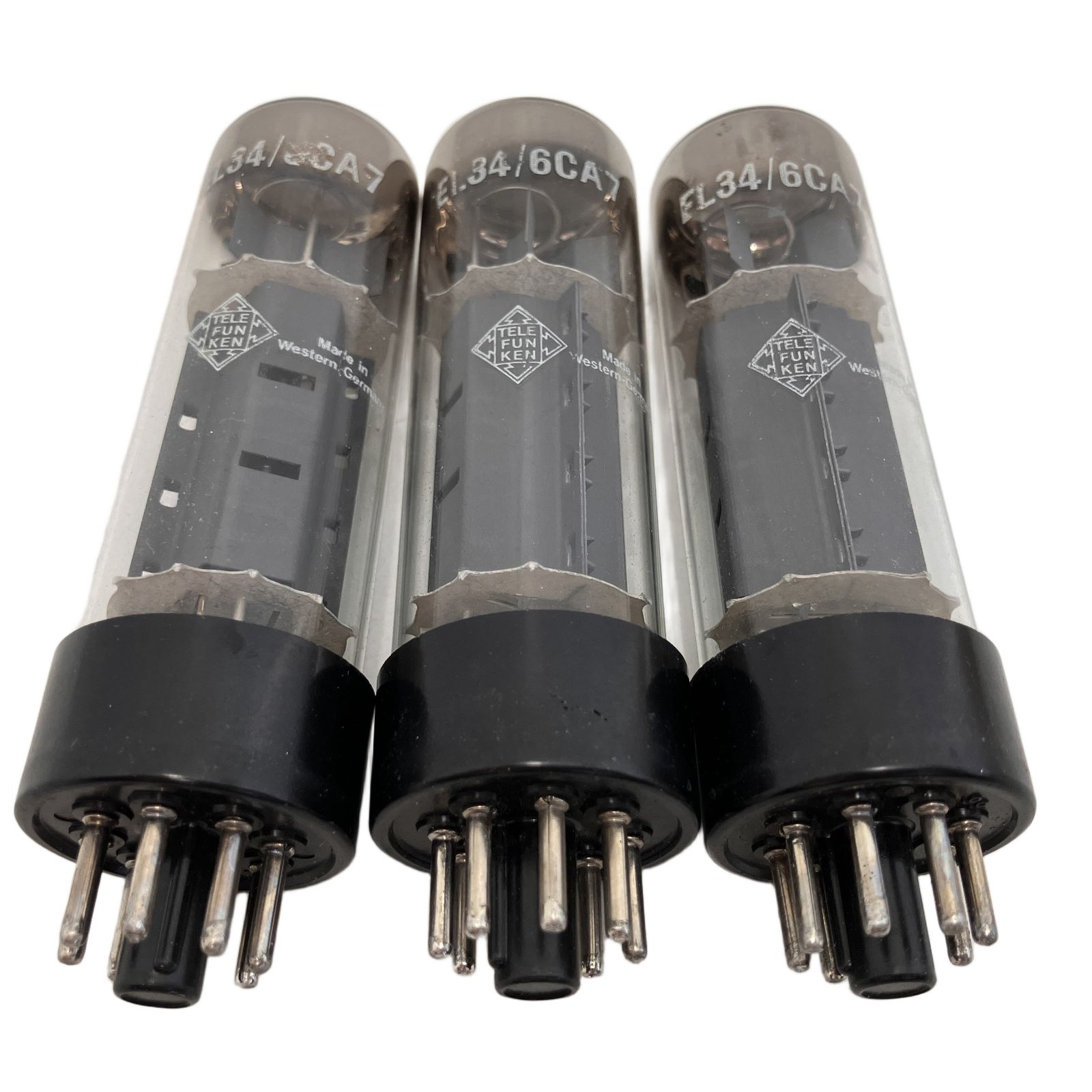 TELEFUNKEN EL34 6CA7 真空管 3本セット 音響 オーディオ ジャンク