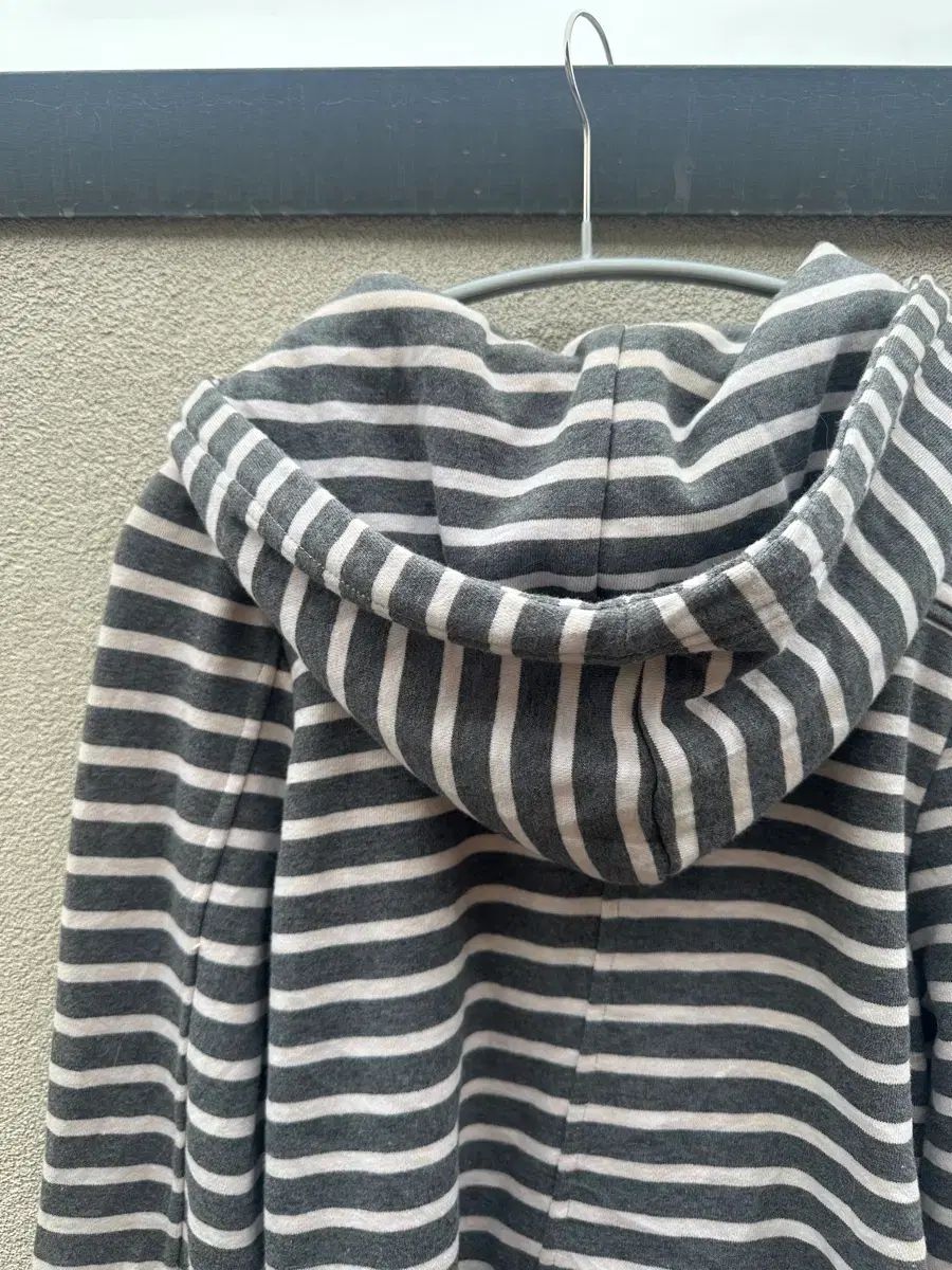 ISSEY MIYAKE イッセイミヤケ ストライプ ダッフル フード ジャケット