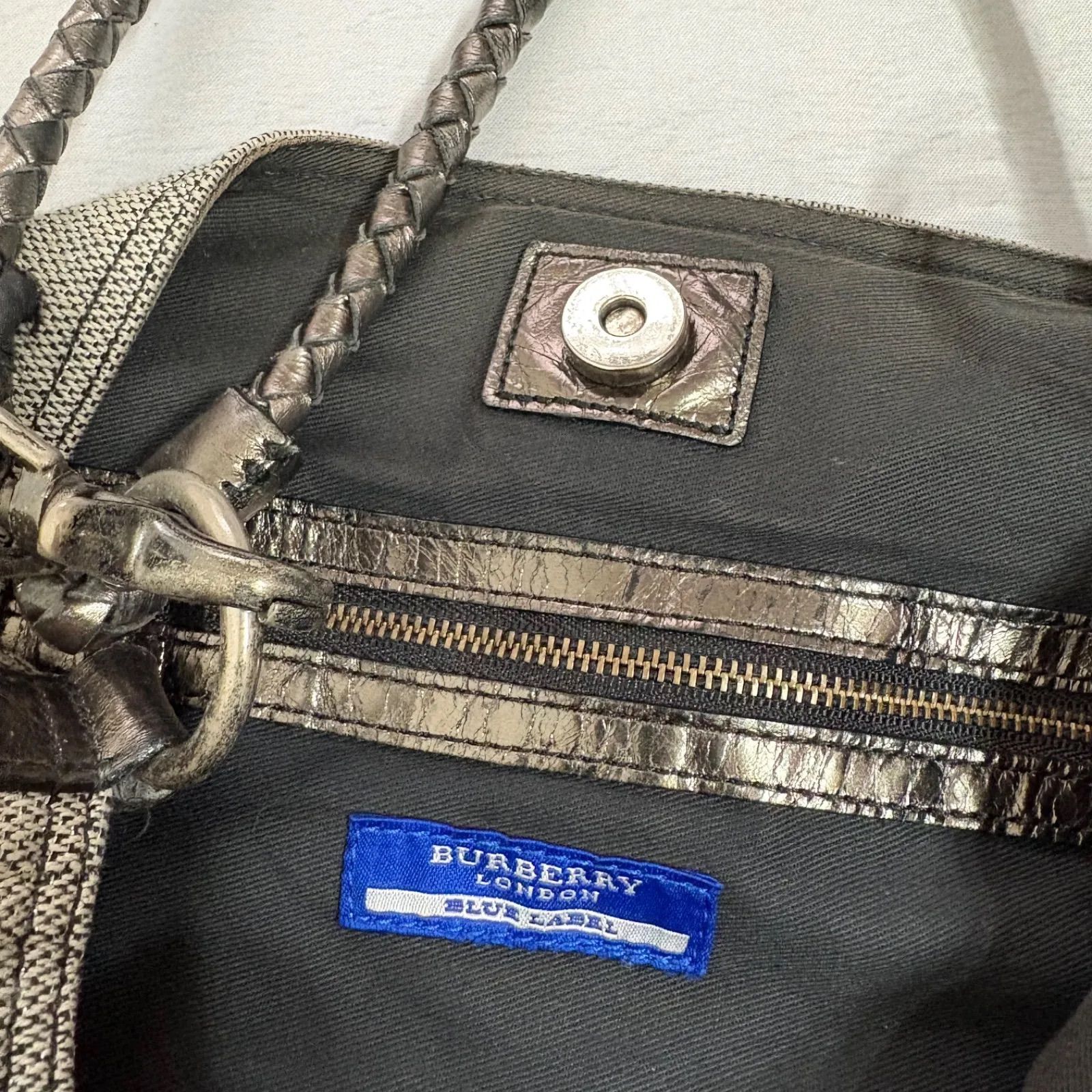 BURBERRY BLUE LABEL ホースロゴ ワンショルダーバッグ ハンドバッグ