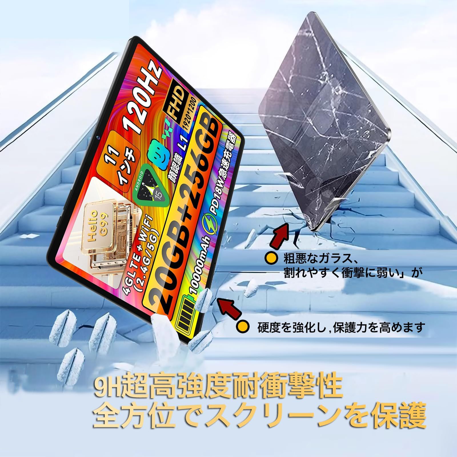 対応 LZF ガラスフィルム For LZF ZPad3 保護フィルム 11インチ