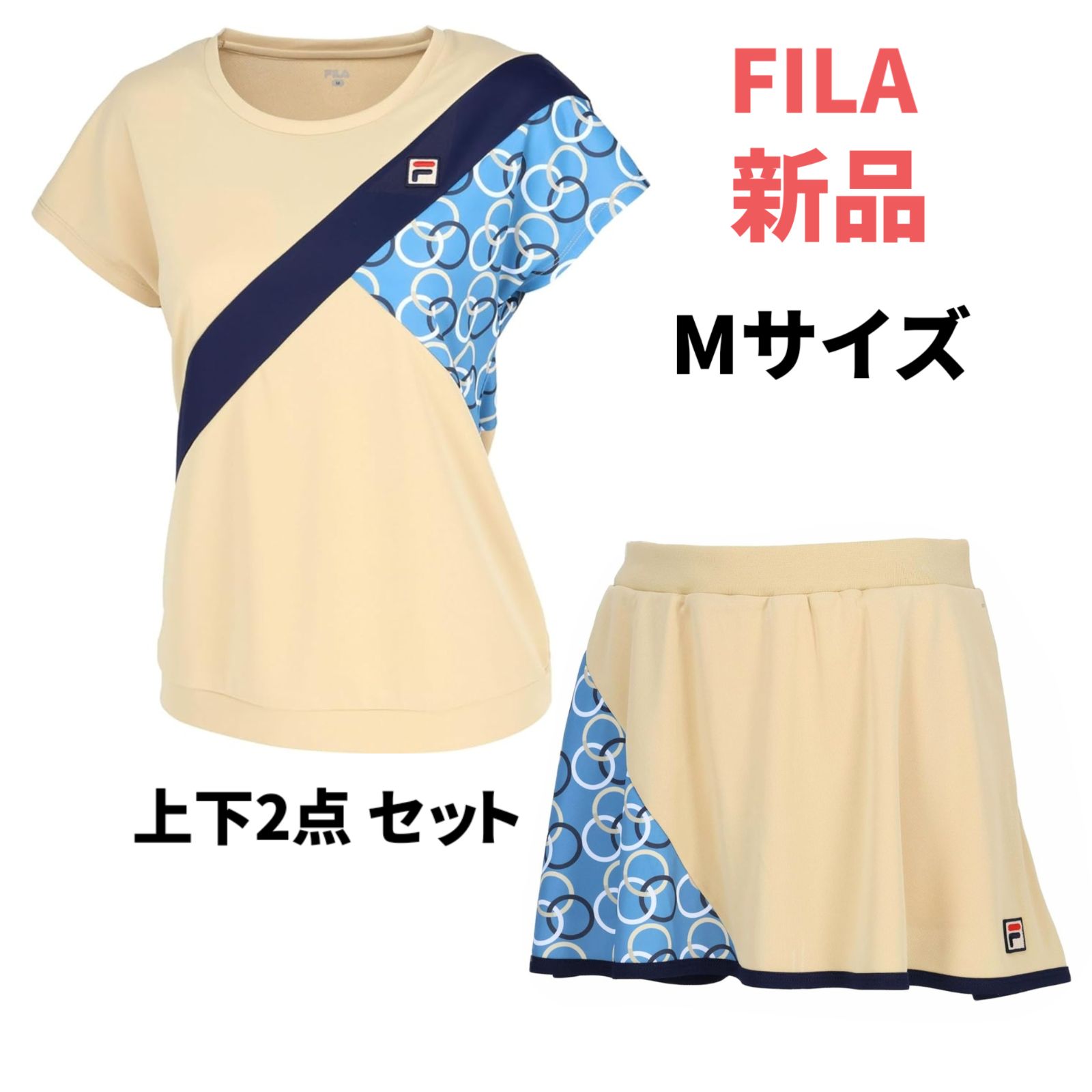 FILA フィラ テニス ウェア シャツ スコート 上下セットアップ Мサイズ