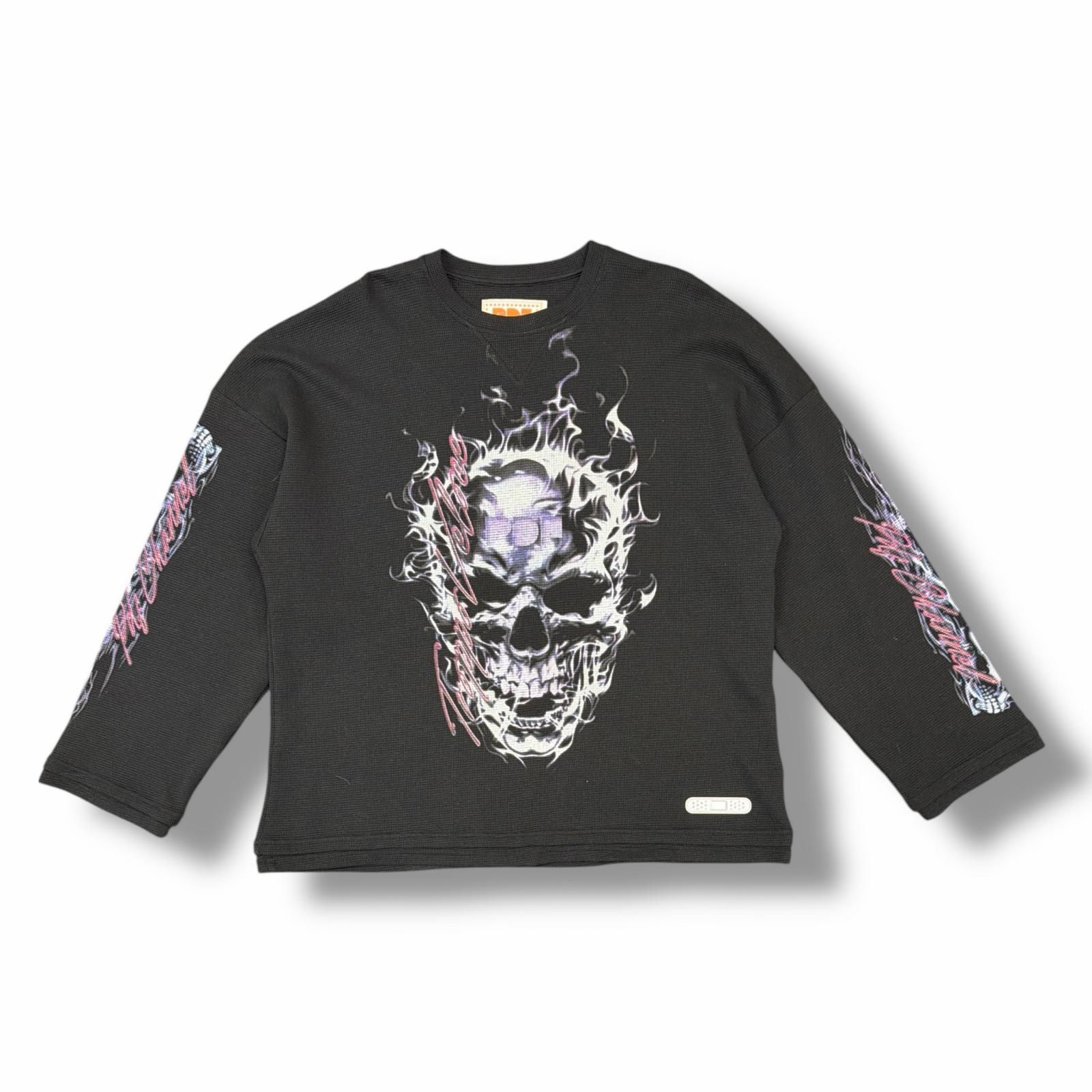 PDF 25SS Skull Long Sleeve スカルレイヤードサーマルカットソー 長袖