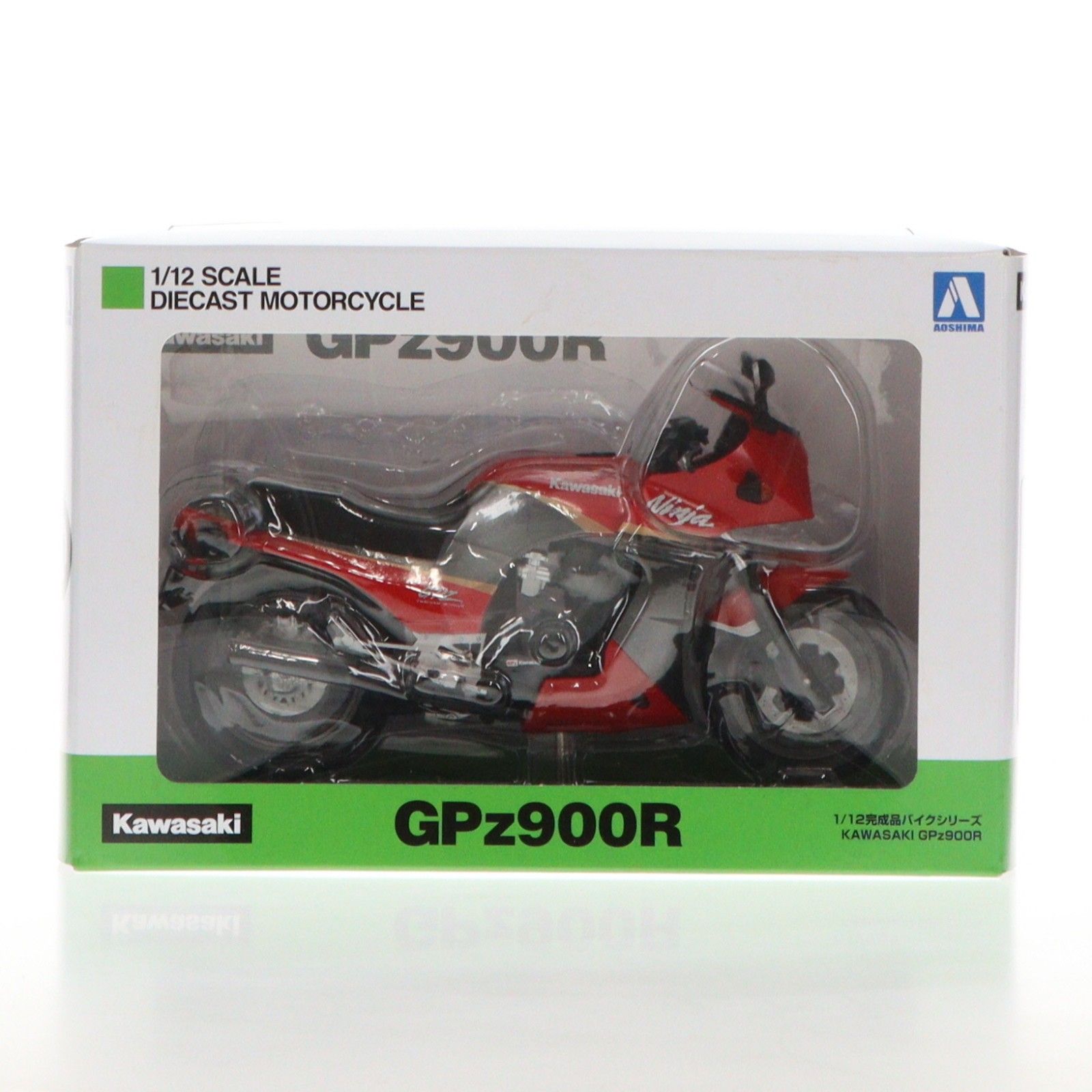 1/12 完成品バイクシリーズ KAWASAKI GPZ900R 赤/灰 ミニカー(109212