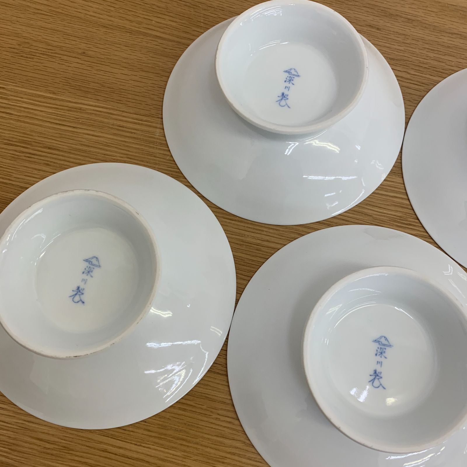 深川製磁 波千鳥高台皿五枚揃い 直径13.8cm - メルカリ