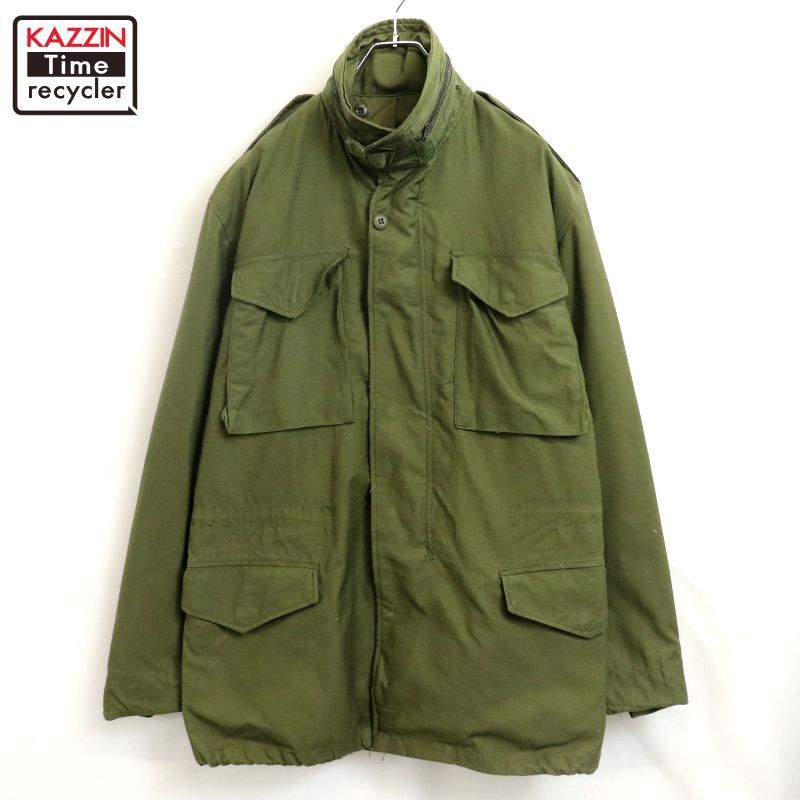 70s vintage U.S.ARMY 黒ラッカージップ M-65 フィールド ミリタリー