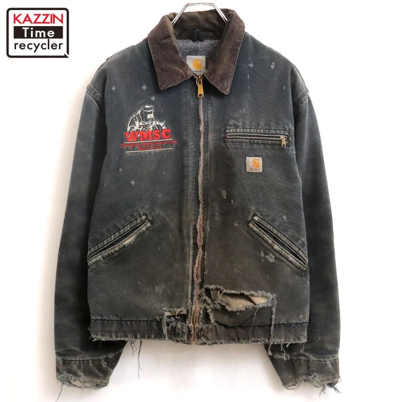 90s USA製 vintage Carhartt 裏地ブランケット デトロイト ダック