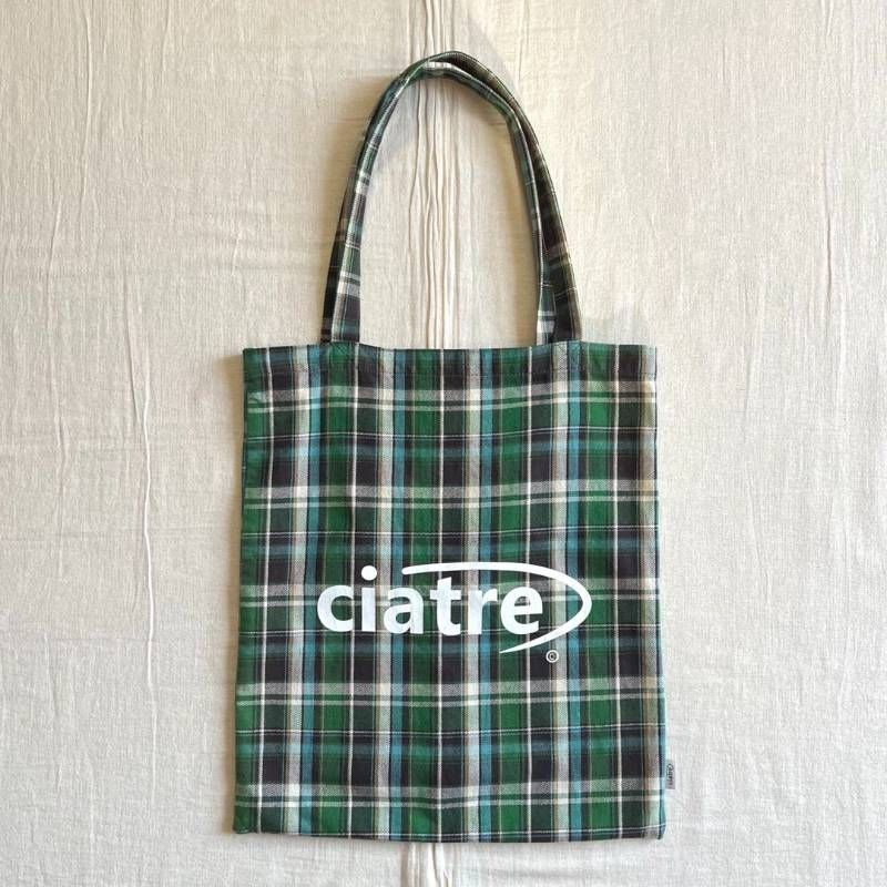 希少 完売品 ciatre check tote bag シアター チェック柄 トートバッグ