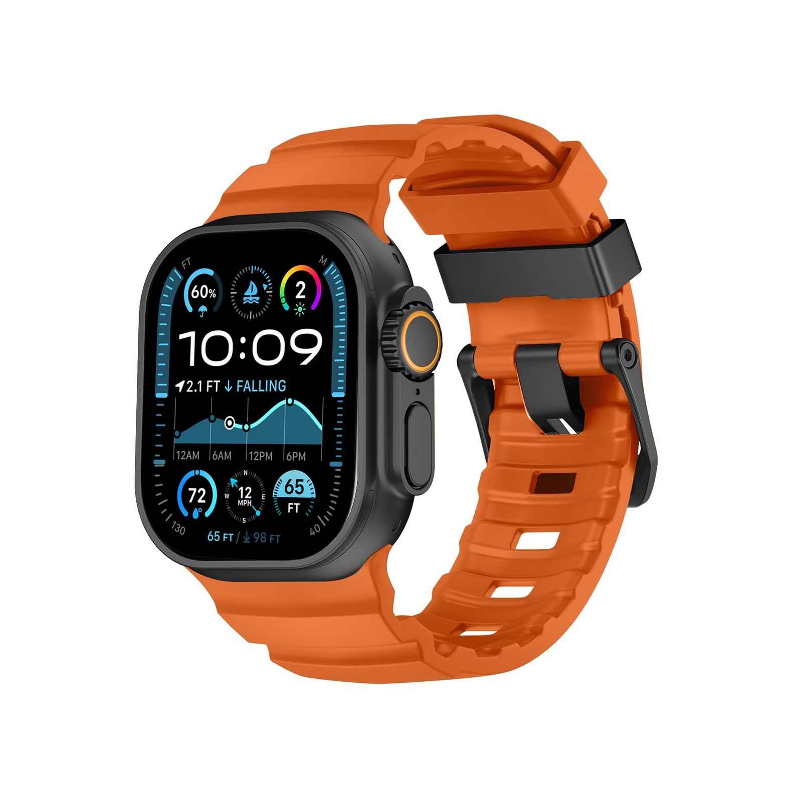 【 Nimbus9 】 Apple Watch 44/45/46/49mm Nimbus9 ラギットフィット スポーツバンド - Red