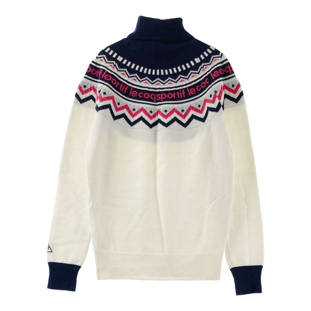 サイズ：L LE COQ GOLF ルコックゴルフ タートルネック 長袖 ニット