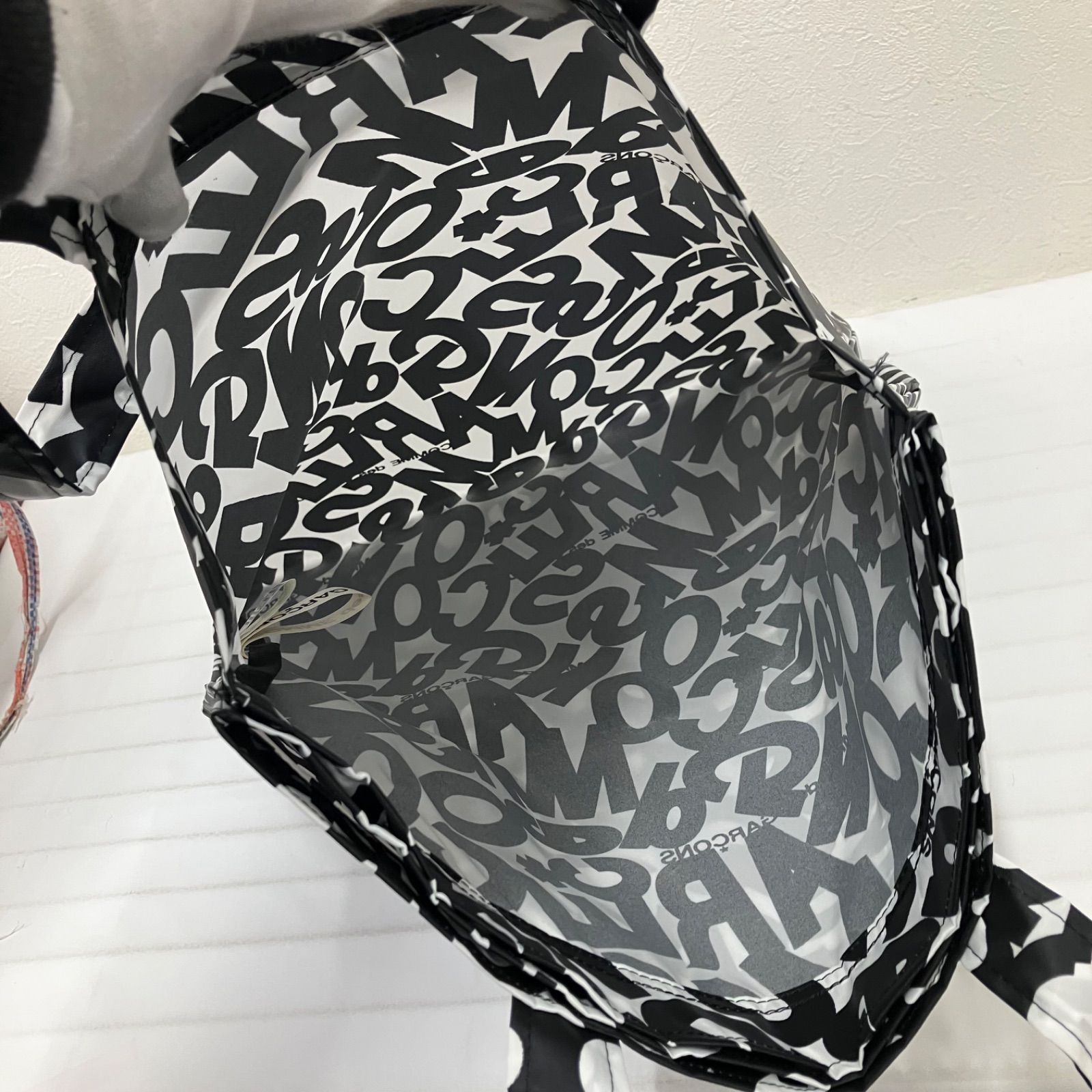 82 良品 COMME des GARÇONS コムデギャルソン トートバッグ モノクロ